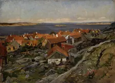 View of Nevlunghavn, 1880. Creator: Gerhard Munthe