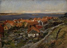 View of Nevlunghavn, 1880. Creator: Gerhard Munthe