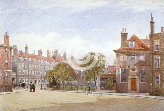 View of New Inn, Wych Street, Westminster, London, 1882.                Artist: John Crowther