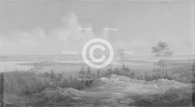 View of New York from New Jersey, ca. 1850. Creator: Unknown.