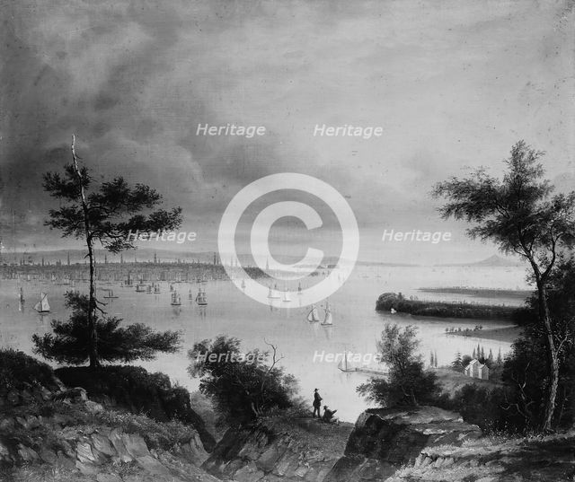 View of New York from Weehawken, ca. 1840. Creator: Unknown.
