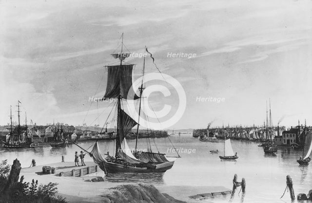 View of New York from Williamsburg. Creator: Nicolino Calyo.