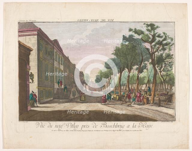View of Nieuwe Uitleg in The Hague, 1755-1779. Creator: Johann Friedrich Leizelt.