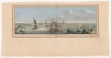 View of Nijmegen from the West, 1738. Creator: Jan de Ruyter