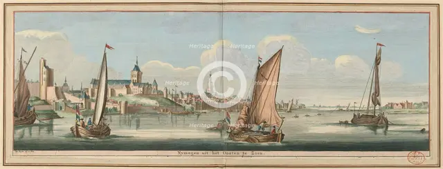 View of Nijmegen from the East, 1738. Creator: Jan de Ruyter.