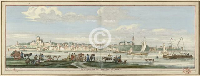 View of Nijmegen from the north, 1738. Creator: Jan de Ruyter.