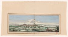 View of Nijmegen from the South, 1738. Creator: Jan de Ruyter
