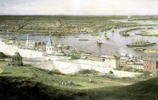 View of Nizhny Novgorod 1878. Artist: Aleksey Bogolyubov