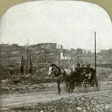 View of Nobb Hill. The millionaire residence district 1906. Creator: Unknown