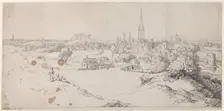 View of Norwich From St. James Hill, 1799., 1799. Creator: Thomas Rowlandson