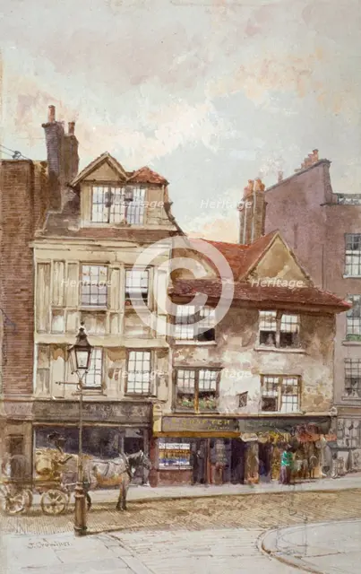 View of nos 87-89 Drury Lane, Westminster, London, c1880. Artist: John Crowther