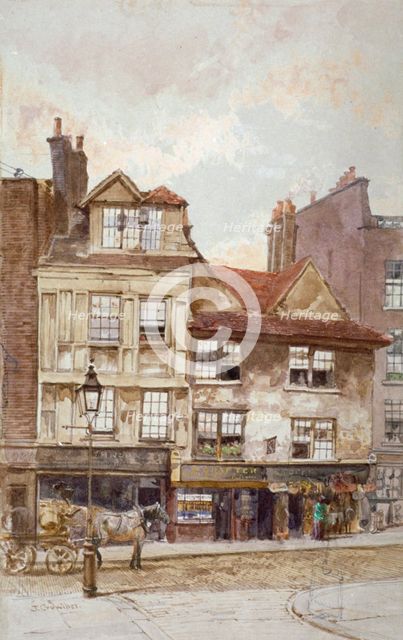 View of nos 87-89 Drury Lane, Westminster, London, c1880. Artist: John Crowther