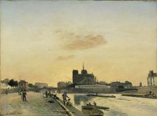 View of Notre-Dame, Paris, 1864. Artist: Johan Barthold Jongkind
