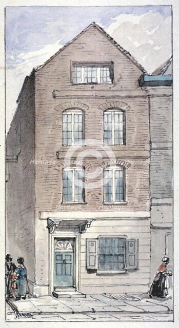 View of no 7 Blackhorse Alley, Fleet Street, City of London, 1850. Artist: James Findlay