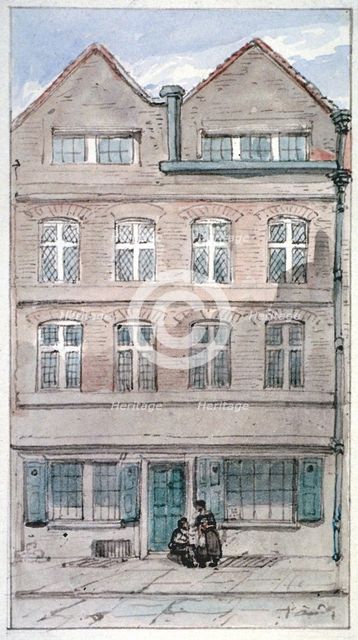 View of no 2 Blackhorse Alley, Fleet Street, City of London, 1850. Artist: James Findlay