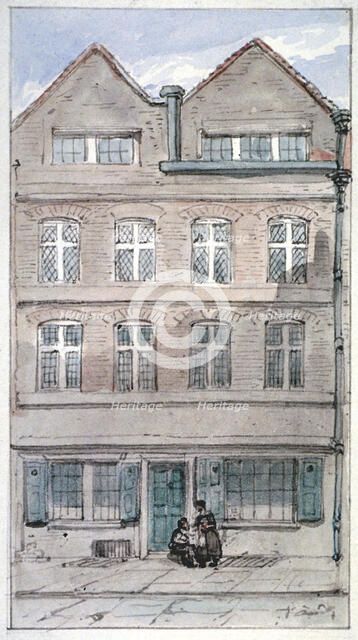 View of no 2 Blackhorse Alley, Fleet Street, City of London, 1850. Artist: James Findlay