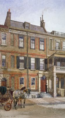 View of no 24 Cheyne Row, Chelsea, London, 1882. Artist: John Crowther