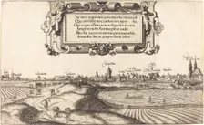 View of Nuremberg from the East [left section], 1552. Creator: Hans Sebald Lautensack