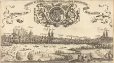 View of Nuremberg from the West [center section], 1552. Creator: Hans Sebald Lautensack