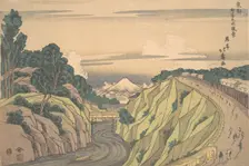 View of Ochanomizu in the Eastern Capital, ca. 1830., ca. 1830. Creator: Shotei Hokuju