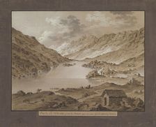 View of Oberalp Lake, late 18th-19th century. Creator: Xaver Triner