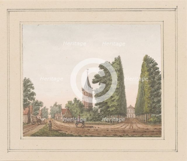 View of Oostkapelle with Huis Rijnsburg in Zeeland, c. 1750-c. 1800. Creator: Anon.