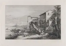 View of Old Customs House in Rome, 1807. Creator: Jean-Jacques de Boissieu