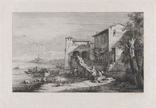 View of Old Customs House in Rome, 1807. Creator: Jean-Jacques de Boissieu