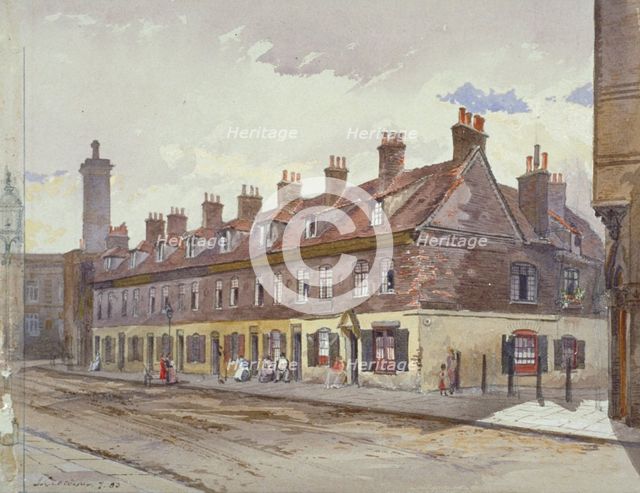 View of Old Pye Street, Westminster, London, 1883. Artist: John Crowther