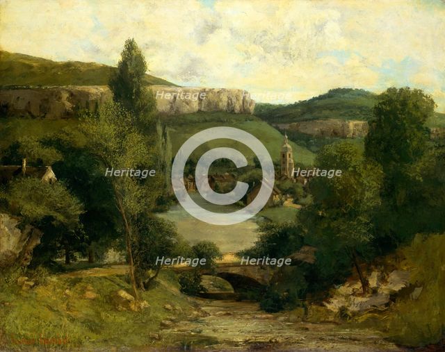 View of Ornans, probably mid-1850s. Creator: Gustave Courbet.