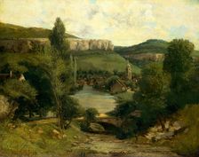 View of Ornans, probably mid-1850s. Creator: Gustave Courbet
