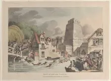 View of Oxford Castle, 1809., 1809. Creator: Thomas Rowlandson