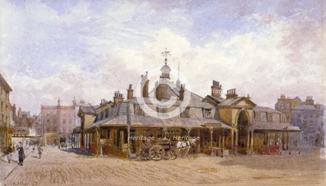View of Oxford Market, St Marylebone, Westminster, London, c1880. Artist: John Crowther