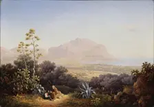View of Palermo, 1845. Artist: Vorobyev, Sokrat Maximovich (1817-1888)