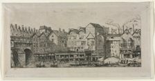 View of Part of the City of Paris Toward the Close of the 17th Century, 1861. Creator: Charles Meryon (French, 1821-1868)