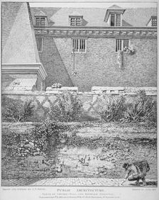 View of parts of London Wall and Old Bethlehem Hospital (Bedlam), City of London, 1814. Artist: John Thomas Smith