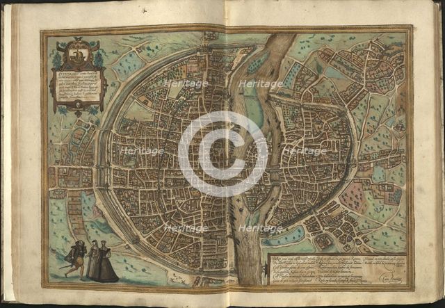 View of Paris , 1572.