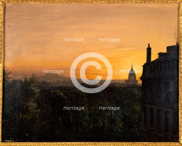 View of Paris, taken from Montparnasse, 1829. Creator: Unknown.