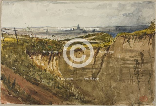 View of Paris, from Meuden, n.d. Creator: Paul Huet.