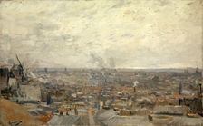 View of Paris from Montmartre, 1886. Creator: Vincent van Gogh