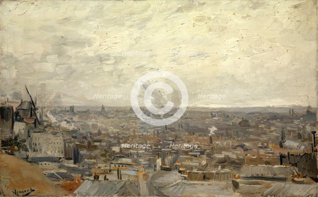 View of Paris from Montmartre, 1886. Creator: Vincent van Gogh.