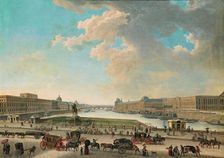 View of Paris from the Place Dauphine, Between 1750 and 1775. Creator: Demachy, Pierre-Antoine (1723-1807)