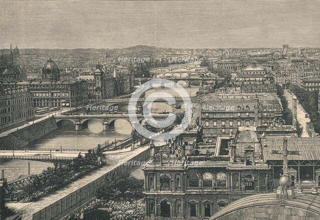 'View of Paris, Showng The Seven Bridges', 1882. Artist: Unknown.