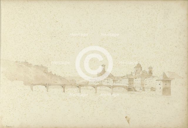 View of Passau on the Danube, 1820-1896. Creator: Kasparus Karsen.