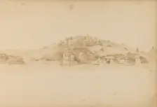 View of Passau with the Veste Oberhaus on the Georgsberg, 1820-1896. Creator: Kasparus Karsen