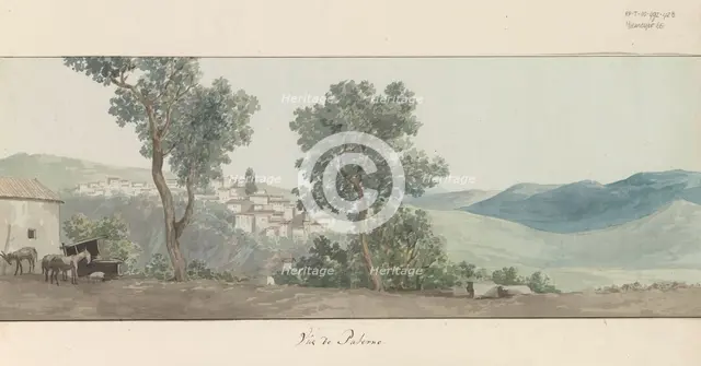 View of Paterno, 1778. Creator: Louis Ducros.