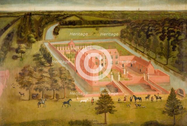 View of Perry Hall near Birmingham, 1730. Creator: Thomas Bardwell.