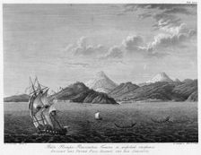 View of Petropavlovsk Harbour From the Seaside, 1813. Creator: Koz'ma Vasil'evich Chesky