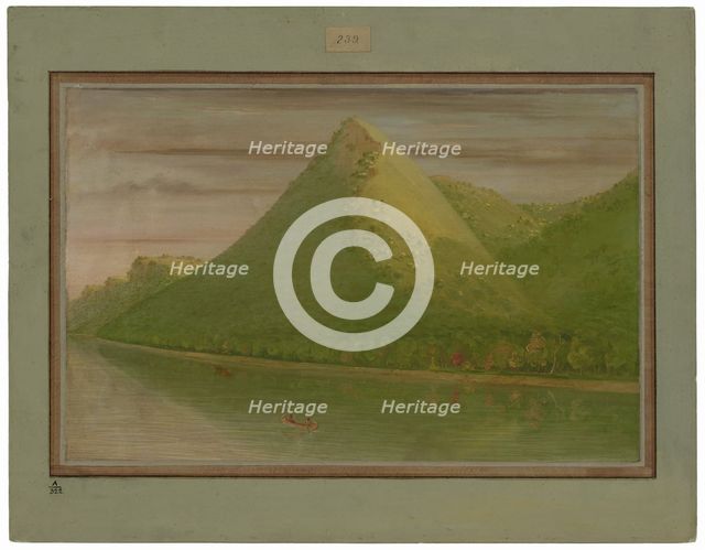 View of "Pike's Tent", 1861/1869. Creator: George Catlin.