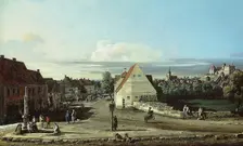 View of Pirna with the Fortress of Sonnenstein, 1755/65. Creator: Bernardo Bellotto